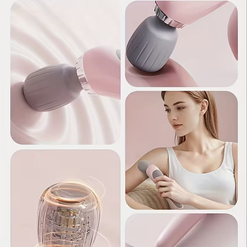 Portable Electric Body Massager with 5 Intensity Levels | USB Rechargeable High-Frequency Relaxation Device