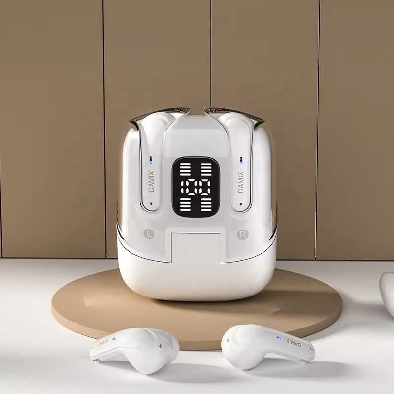 4-in-1 Wireless Earbuds with LED Display Charging Case – Bluetooth 5.3, Touch Control, Long Battery Life