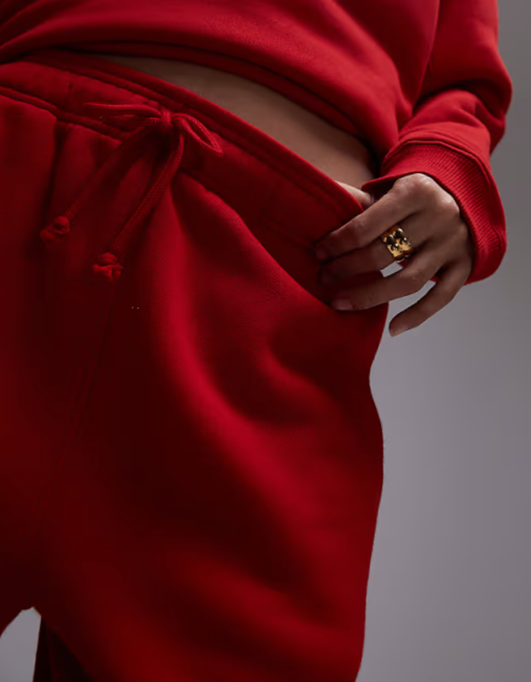 Women's Reddish Jam Sweatshirt & Short Co-Ord