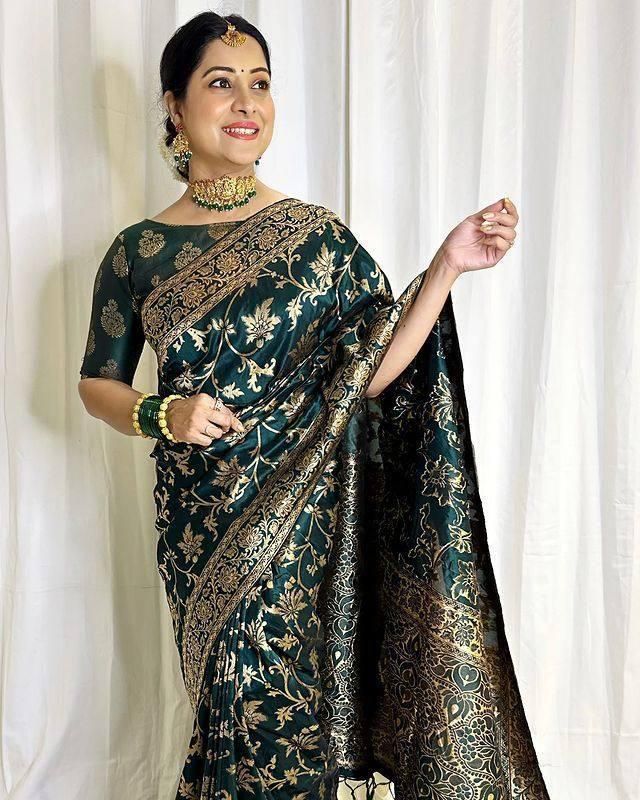 Women's Wedding Special Jacquard Saree