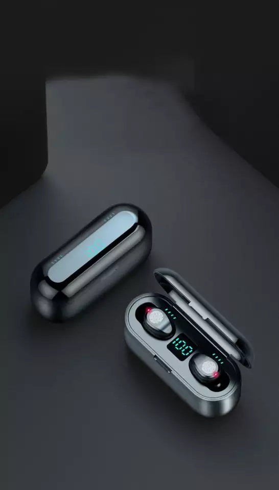 True Wireless Stereo Headphones TWS Headset Lcd Digital Display Waterproof Noise Reduction Wireless Earphone