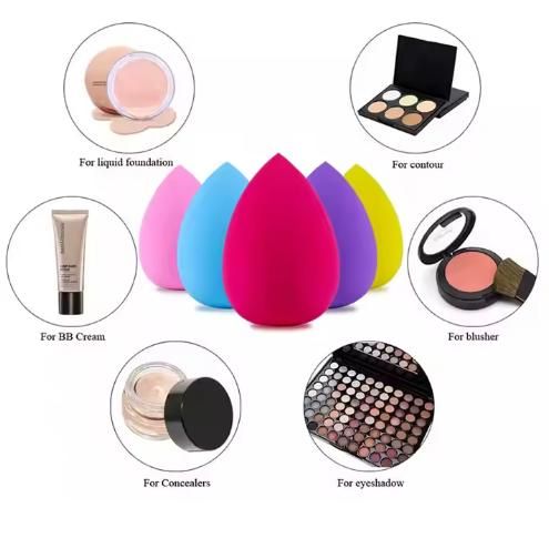 Blend-itude Beauty Sponge - Multicolor (Pack of 4) | Easy to Clean & Maintain | Latex-Free | Suitable for Sensitive Skin