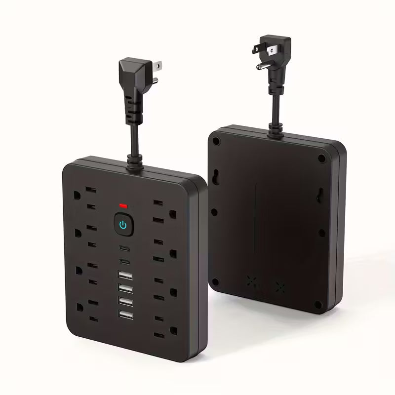 14-in-1 Power Strip with Surge Protection | 4 AC Outlets + 6 USB Ports (2 Type-C) with One-Touch Switch