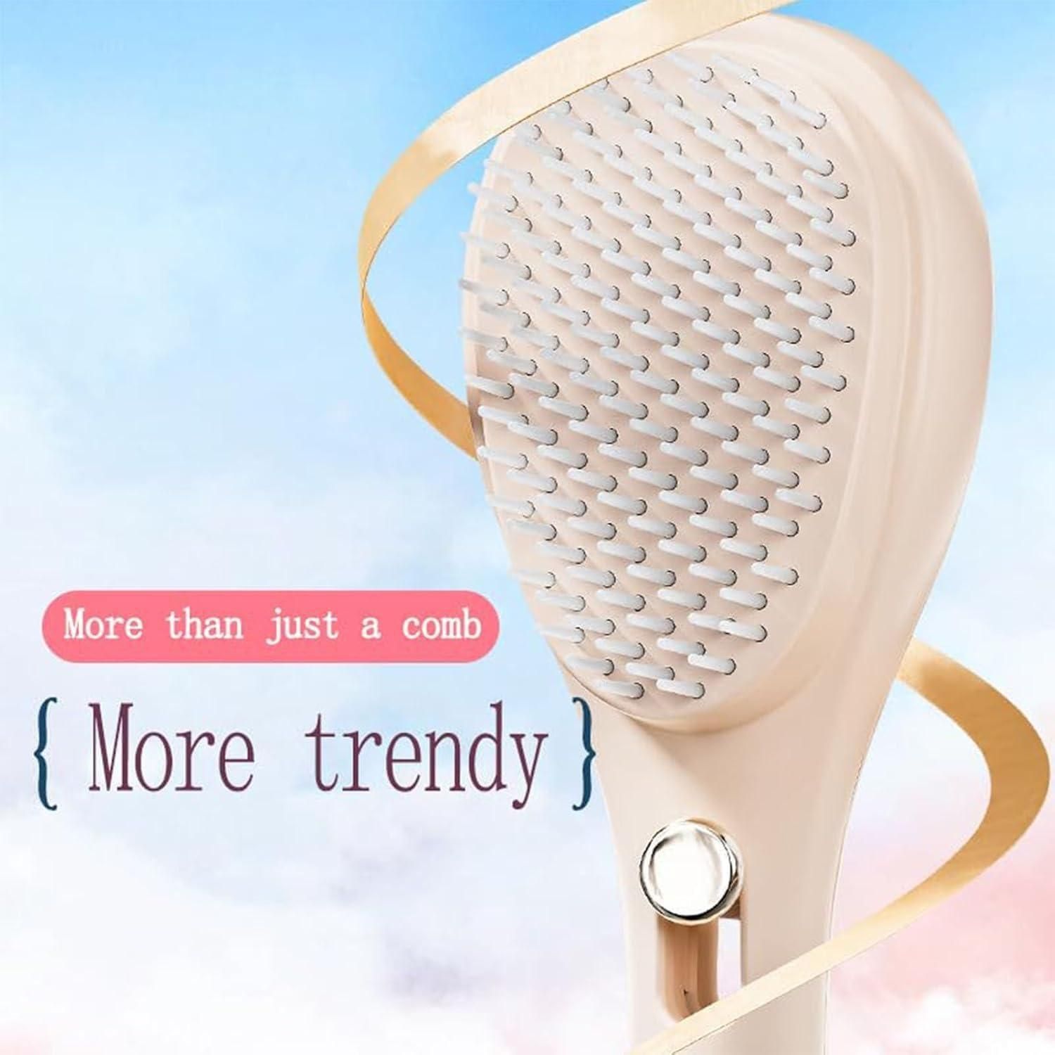 Scalp Massage Comb with Retractable Bristles - Relaxing Hair Care Tool