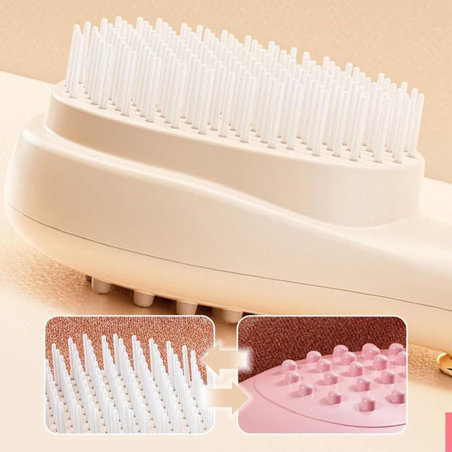 Scalp Massage Comb with Retractable Bristles - Relaxing Hair Care Tool