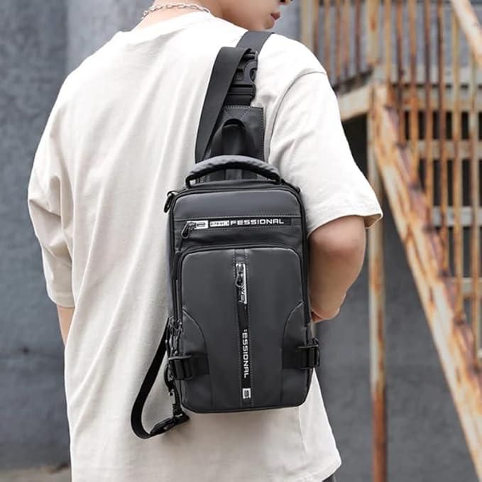 Multifunctional Sling Bag with USB Charging Port | Waterproof & Lightweight