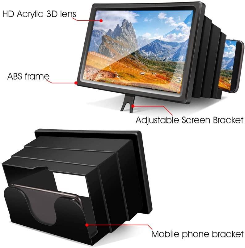 Expandable Plastic Screen Magnifier for Smartphones