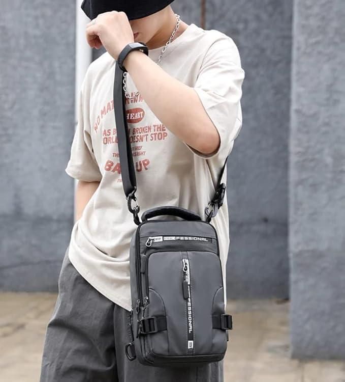 Multifunctional Sling Bag with USB Charging Port | Waterproof & Lightweight