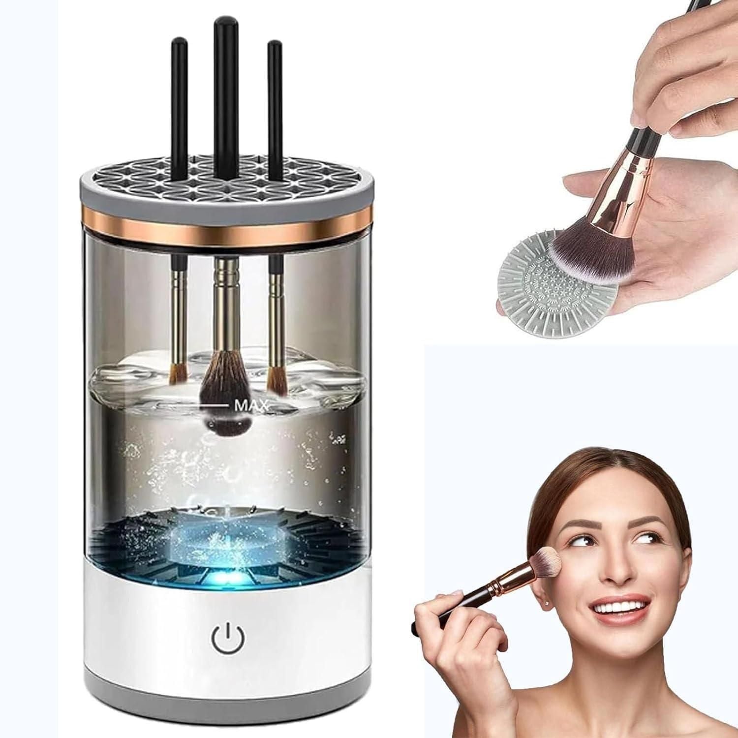 Electric Make Up Brush Cleaner | USB Rechargeable Automatic Cosmetic Cleaning Device