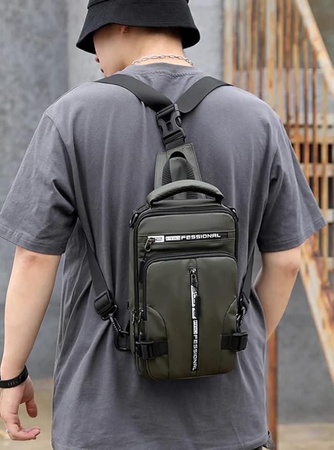 Multifunctional Sling Bag with USB Charging Port | Waterproof & Lightweight