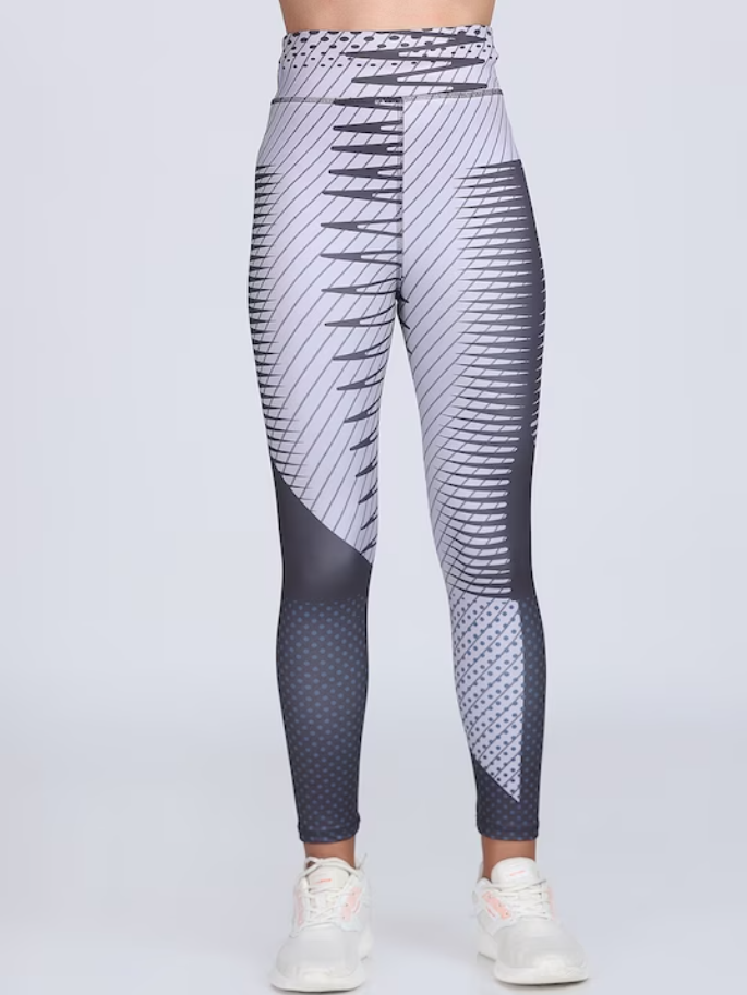 Women's 4-Way Stretch Yoga Pants with Striking Graphic Print – Elevate Your Style and Performance
